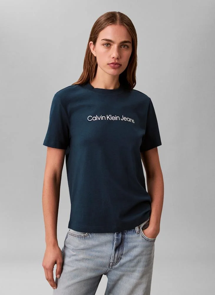 Calvin Klein Jeans Logo Crew Neck T-Shirt